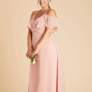 Blush Pink Formal Dress Long Size S | Bridesmaid Dress